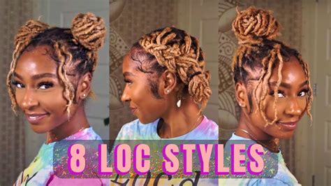 quick loc styles|easy hairstyles for locs.